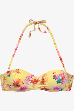 sunseeker Haut de bikini bandeau à armatures design floral tendance -