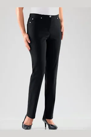 STEHMANN Pantalon féminin à coupe 5 poches classique -