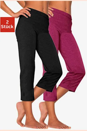Vivance Corsaire lot de 2 pantalons basiques longueur 3/4 -
