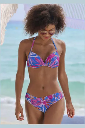 Buffalo Haut de bikini push-up motif floral chaque pièce est unique -