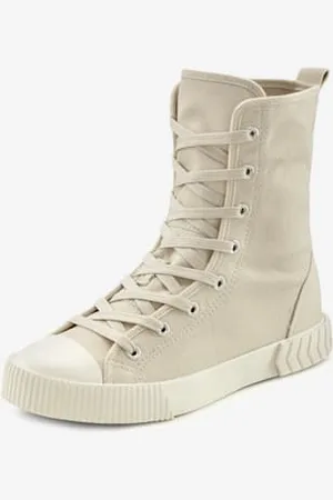 Lascana Bottines chaussures en textile, chaussures en tissu avec laçage tendance -