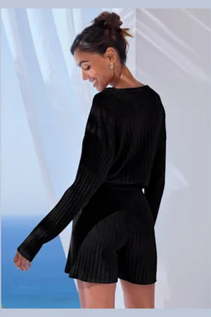 French Connection Pull en tricot ample avec encolure en v -