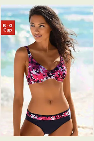 Petite Fleur Maillot de bain à armatures design floral tendance -