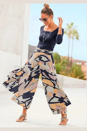 Lascana Jupe-culotte jambes extra-larges, style jupe -