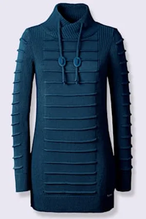 COLLECTION L. Pull long jolie coupe longue moderne -
