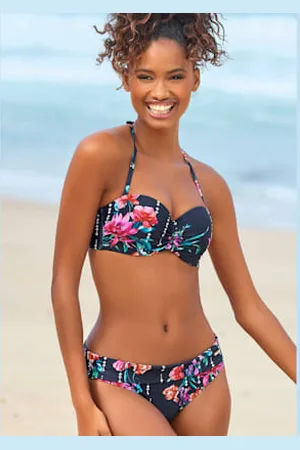 sunseeker Haut de bikini bandeau à armatures bretelles amovibles -