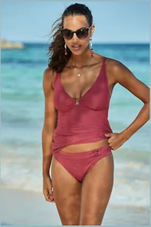 QS by s.Oliver Haut de tankini bonnets amovibles -