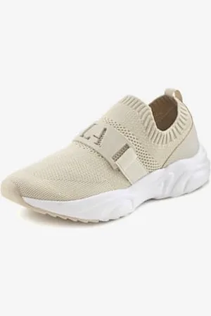 Lascana Baskets sneakers à enfiler, chaussures en textile et en tissu avec semelle chunky tendance -