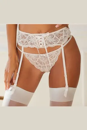 Lascana Porte-jarretelles jarretelles érotiques en dentelle transparente -