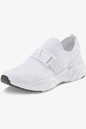Lascana Baskets sneakers à enfiler, chaussures en textile et en tissu avec semelle chunky tendance -