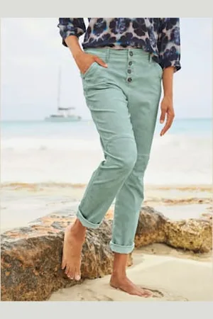 Linea tesini Jean 5 poches délavage spécial pour un coloris tendance -