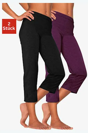 Vivance Corsaire lot de 2 pantalons basiques longueur 3/4 -