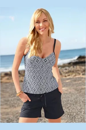 FEEL GOOD Short de bain féminin au look sportif -