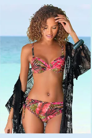 Lascana Maillot de bain à armatures aspect jungle -