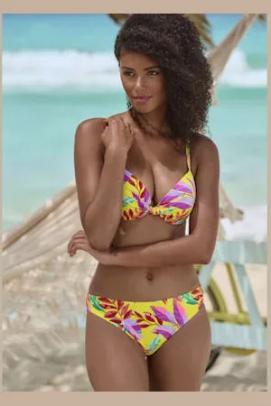 QS by s.Oliver Haut de maillot de bain à armatures motif floral chaque pièce est unique -