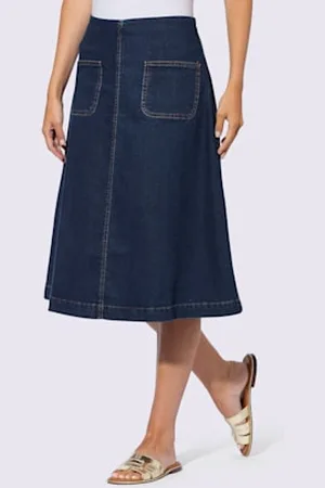Rick Cardona Jupe en jean denim doux -