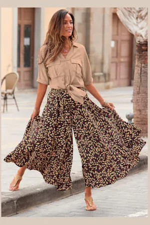 Lascana Jupe-culotte jambes extra-larges, style jupe -