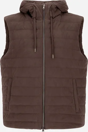 HERNO Veste Sans Manches En Suede Effect - Homme Gilets 48