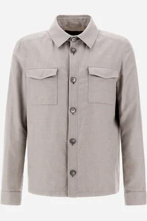 HERNO Chemise En Cotton Cashmere Rain - Homme Shackets 48