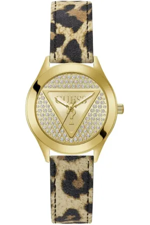Guess Montre Glitz Plaque Champagne