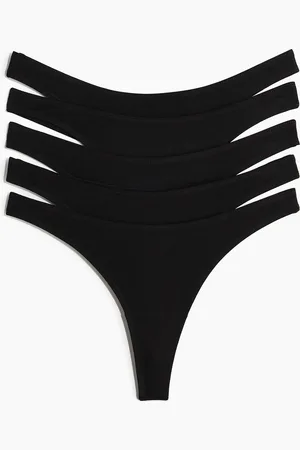 H&M Lot de 5 culottes Thong en coton