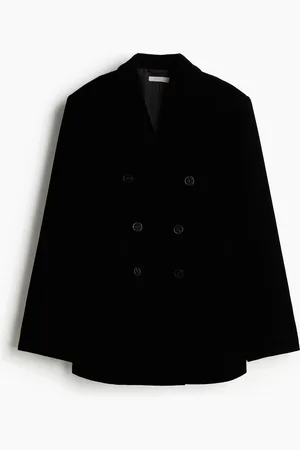 H&M Blazer en velours à fermeture croisée