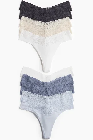 H&M Lot de 10 culottes Thong en dentelle