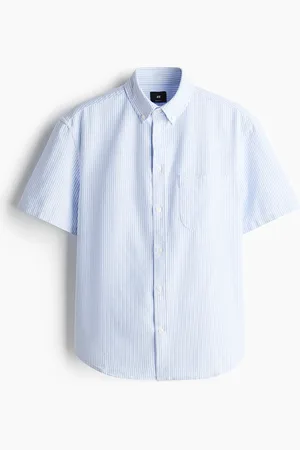H&M Chemise Oxford Regular Fit avec manches courtes