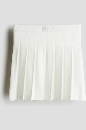 H&M Jupe plissée en maille fine