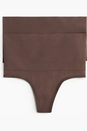 H&M Lot de 2 culottes Thong Medium Shape