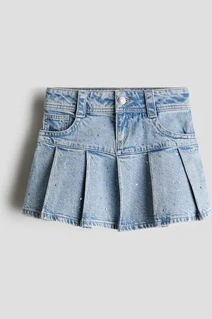 H&M Jupe plissée en denim