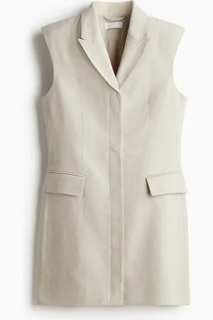 H&M Robe blazer en lin mélangé