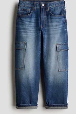 H&M Cargo Jeans Loose Fit avec doublure en jersey