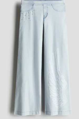 H&M Pantalon large façon denim