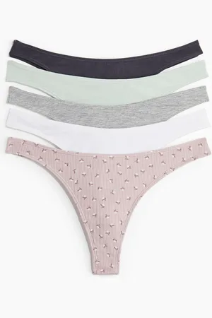 H&M Lot de 5 culottes Thong en coton