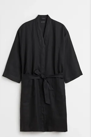 H&M Robe de chambre en lin lavé