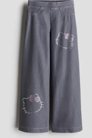 H&M Pantalon large façon denim