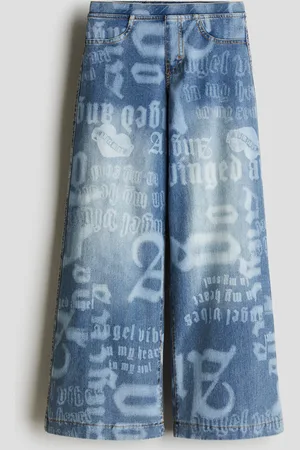 H&M Pantalon large façon denim