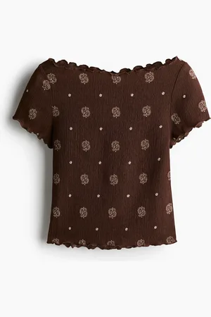 H&M Top froissé avec détails surjetés