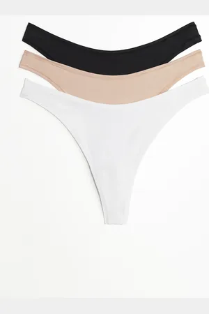 H&M Lot de 3 culottes Thong en microfibre