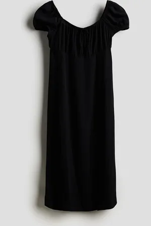 H&M Robe midi à manches bouffantes