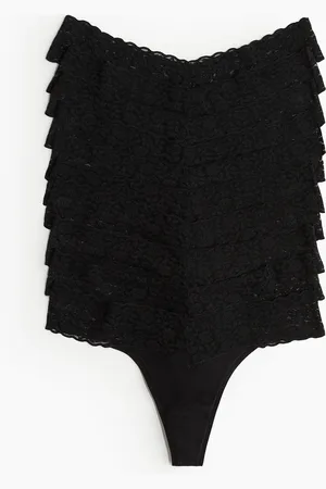 H&M Lot de 10 culottes Thong en dentelle