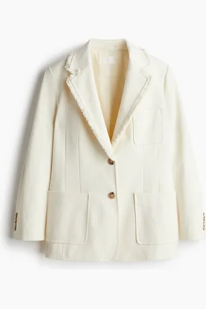 H&M Blazer à bords frangés