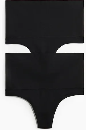 H&M Lot de 2 culottes Thong Medium Shape