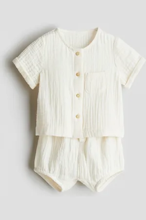 H&M Ensemble 2 pièces en mousseline de coton
