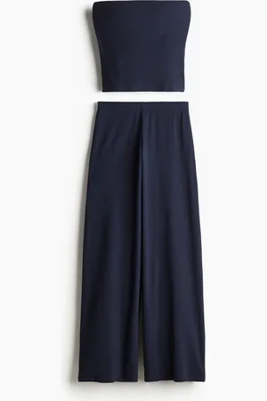 H&M Ensemble 2 pièces côtelé avec top et pantalon