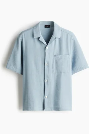 H&M Chemise texturée Regular Fit avec col cubain