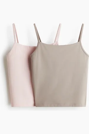 H&M Lot de 2 tops de sport DryMove à bretelles fines