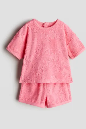 H&M Ensemble 2 pièces en tissu éponge à motif