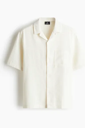 H&M Chemise texturée Regular Fit avec col cubain